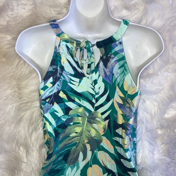 TIME AND TRU Floral Halter Swing Dress - Picture 2 of 15